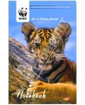 Картинка к книге Канцелярские товары - Notebook А5 120 листов. 2932 WWF (тигр)