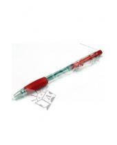 Картинка к книге Tianjiao - Ручка автоматическая с резиновой вставкой красная Tianjiao (TY-157D)