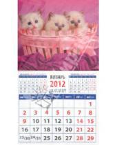 Картинка к книге Календарь на магните  94х167 - Календарь на 2012 год. "Забавние котята" (20221)