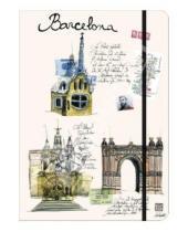 Картинка к книге City Journal - Книга для записи линованная на резинке "Барселона" (60250)