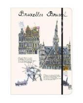 Картинка к книге City Journal - Книга для записи линованная на резинке "Брюссель" (60440)