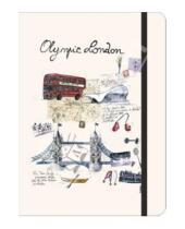 Картинка к книге City Journal - Книга для записи линованная на резинке "Лондон олимпийский" (60753)