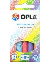 Картинка к книге OPLA - Мел для досок 10 штук, цветной, беспыльный (43230)