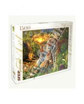 Картинка к книге Степ Пазл - Step Puzzle, 1500 элементов. "Сколько тигров?" (83048)