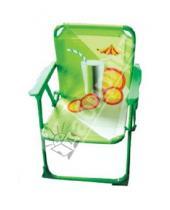 Картинка к книге Премьер-игрушка - Детский складной стульчик "Пляж", 36х50 см., зеленый (45192)
