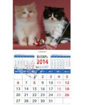 Картинка к книге Календарь на магните  94х167 - Календарь на 2014 год "Котята британской длинношерстной породы". Магнитный (20423)