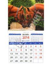 Картинка к книге Календарь на магните  94х167 - Календарь на 2014 год "Год лошади". Магнитный (20438)