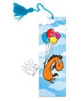 Картинка к книге Пуффи - Сувенир. 3D-закладка "Лошадь с шариками" (52128)