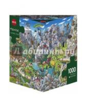 Картинка к книге Puzzle + Poster - Puzzle-1000 "Туристы в Альпах" (29680)