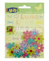 Картинка к книге LUNA - Цветы для декора с камешками, 30  штук (0620258)
