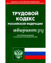 Картинка к книге Кодексы Российской Федерации - Трудовой кодекс Российской Федерации по состоянию на 20 января 2016 года