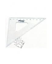 Картинка к книге Leniar - Треугольник 16 см, 45 градусов. Прозрачный (10024, 10022)