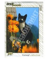 Картинка к книге Animal collection - Step Puzzle-260 Кошка с цветами (74045)