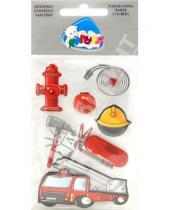 Картинка к книге Объемные бумажные наклейки - Пожарные (DPS004)