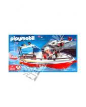 Картинка к книге Playmobil - Пожарная лодка с прицепом (4823)