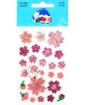 Картинка к книге Блестящие наклейки - Наклейки детские "Сиреневые цветы" (GS013)