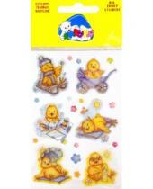 Картинка к книге Большие гелевые наклейки - Наклейки детские "Цыплята 1" (BLN001)