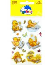 Картинка к книге Большие гелевые наклейки - Наклейки детские "Цыплята 3" (BLN003)