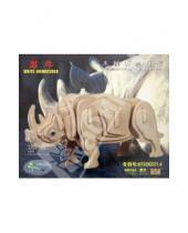 Картинка к книге CreativeStudio - 3D Деревянные Пазлы "Животные". Белый Носорог (M018A)