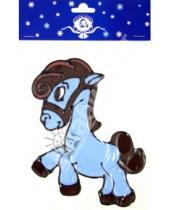 Картинка к книге ROOM DECOR - Новогодняя наклейка на окно "Лошадь" (579098)