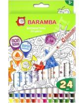 Картинка к книге Baramba - Фломастеры 24 цвета, на водной основе (B80724)
