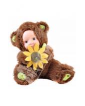 Картинка к книге Кукла Anna De Wailly - Кукла "Anna De Wailly". Медвежонок с цветочком, 20 см (13QT232-3)