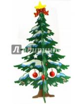 Картинка к книге Новогодние украшения - Ель новогодняя из дерева, 17 см (35262)