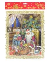 Картинка к книге Новогодние украшения - Украшение новогоднее оконное "Дед Мороз" (34327)