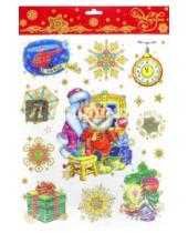 Картинка к книге Новогодние украшения - Украшение новогоднее оконное "Дед Мороз" (34340)