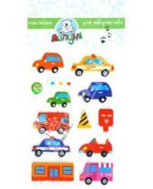 Картинка к книге Воздушные блестящие наклейки - Наклейки детские "Машинки" (ZF001)