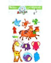 Картинка к книге Воздушные блестящие наклейки - Наклейки детские "Животные" (ZF005)