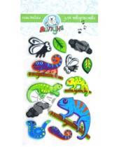 Картинка к книге Воздушные блестящие наклейки - Наклейки детские "Ящерки", в ассортименте (ZF007)